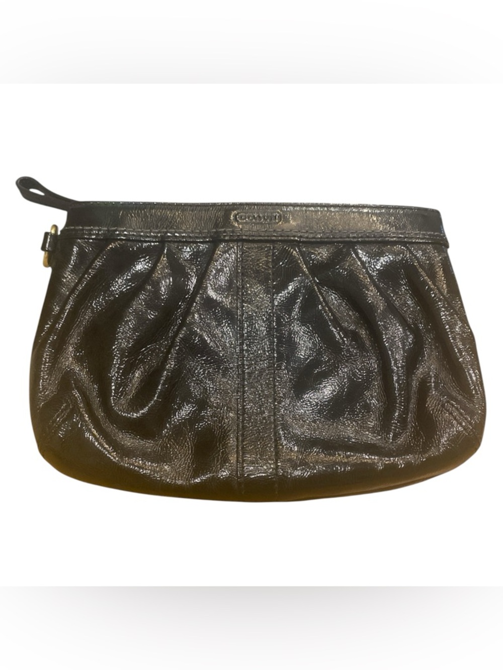 Vintage Coach Ergo Pleated  wristlet- Black